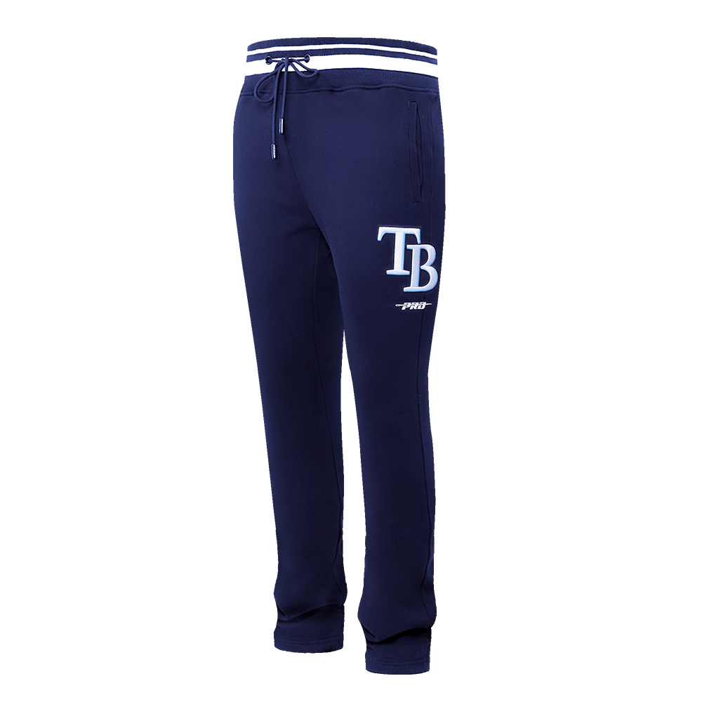 MLB TAMPA BAY RAYS SCRIPT TAIL MEN'S RIB FLEECE SWEATPANT (MIDNIGHT NAVY)