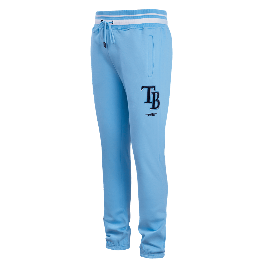 MLB TAMPA BAY RAYS SCRIPT TAIL MEN'S RIB FLEECE SWEATPANT (UNIVERSITY BLUE)