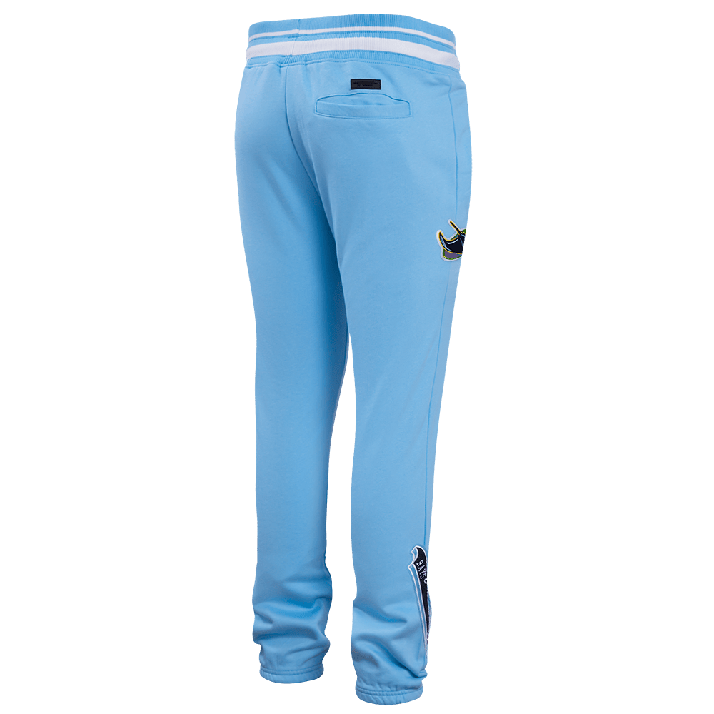 MLB TAMPA BAY RAYS SCRIPT TAIL MEN'S RIB FLEECE SWEATPANT (UNIVERSITY BLUE)