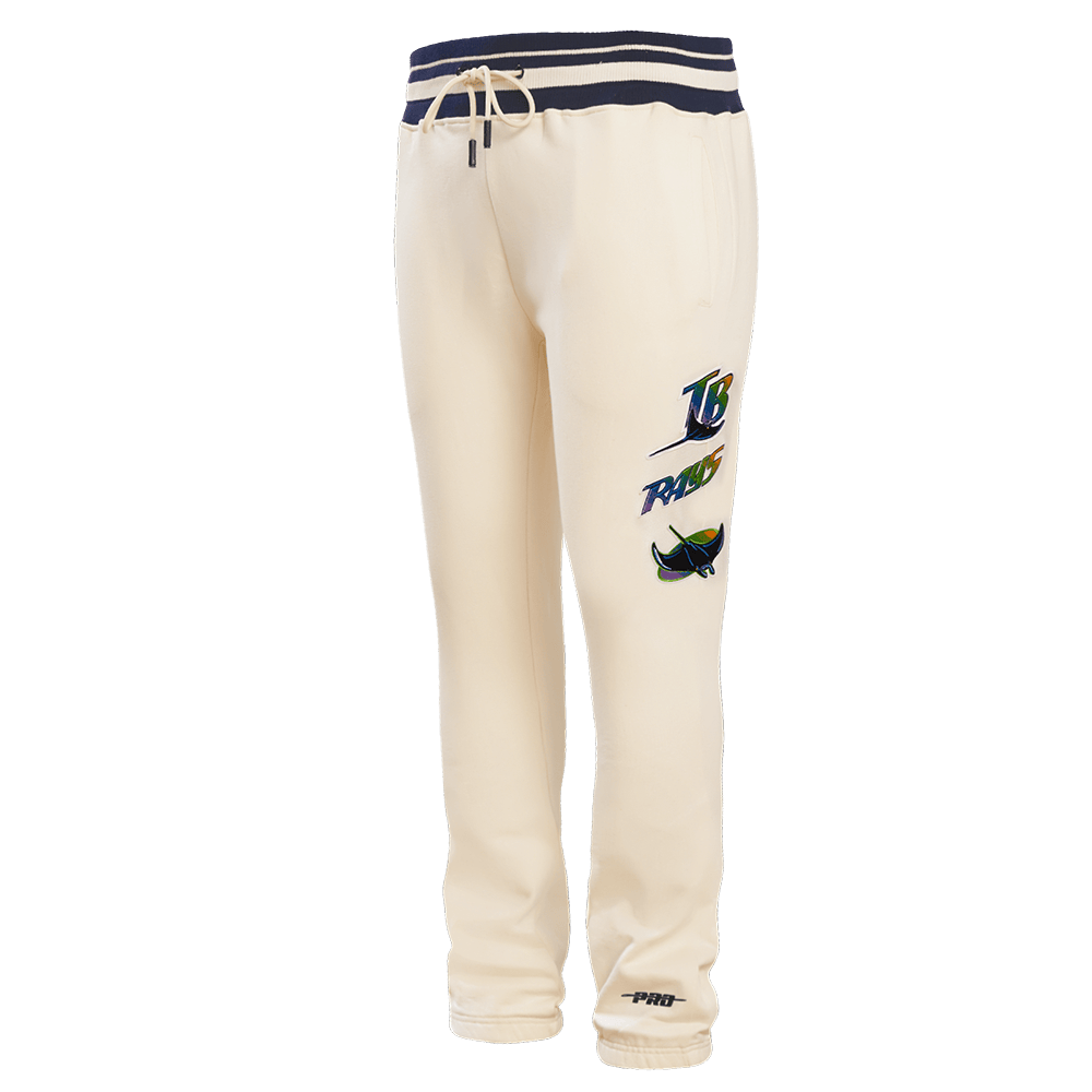 MLB TAMPA DEVIL RAYS RETRO CLASSIC MEN'S SWEATPANT (EGGSHELL/ MIDNIGHT NAVY)