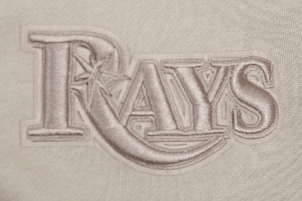 MLB TAMPA BAY RAYS NEUTRAL MEN'S DROP SHOULDER PULLOVER HOODIE (TAUPE)