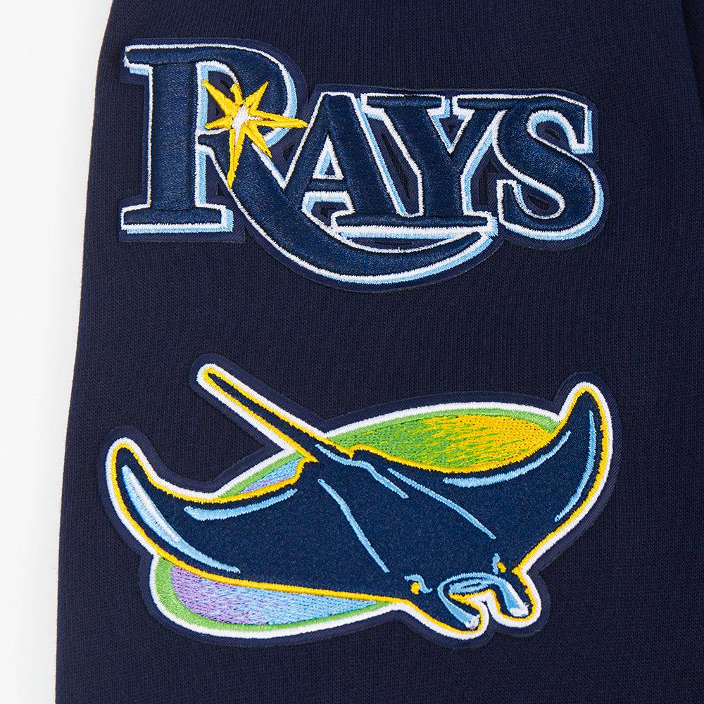 MLB TAMPA BAY RAYS MASHUP MEN'S RIB PULLOVER HOODIE (MIDNIGHT NAVY)