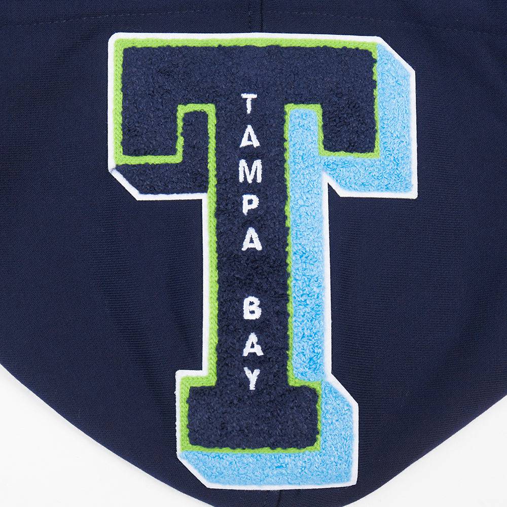 MLB TAMPA BAY RAYS MASHUP MEN'S RIB PULLOVER HOODIE (MIDNIGHT NAVY)