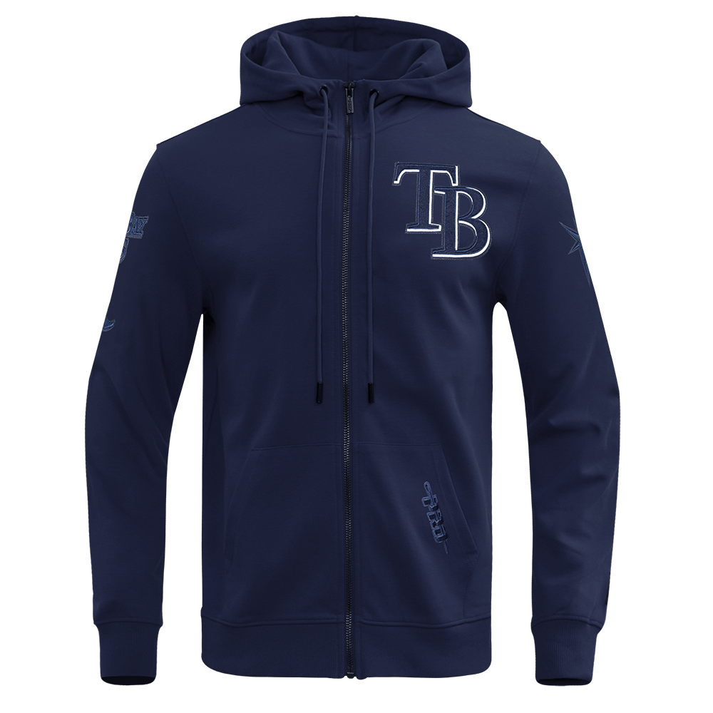 MLB TAMPA BAY RAYS TC TONAL OUTLINE M DK FZ PO HOODIE (MIDNIGHT NAVY)