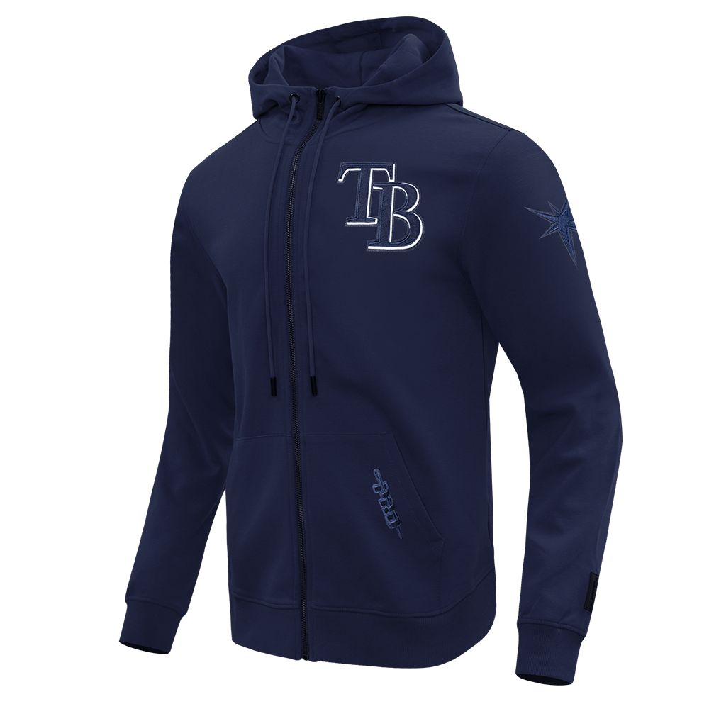 MLB TAMPA BAY RAYS TC TONAL OUTLINE M DK FZ PO HOODIE (MIDNIGHT NAVY)