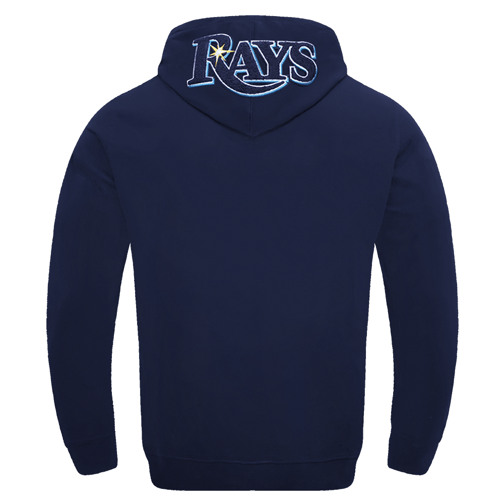 MLB TAMPA BAY RAYS CLASSIC CHENILLE MEN'S PULL OVER HOODIE (MIDNIGHT NAVY)