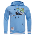 MLB TAMPA DEVIL RAYS RETRO CLASSIC MEN'S PULLOVER HOODIE (UNIVERSITY BLUE)