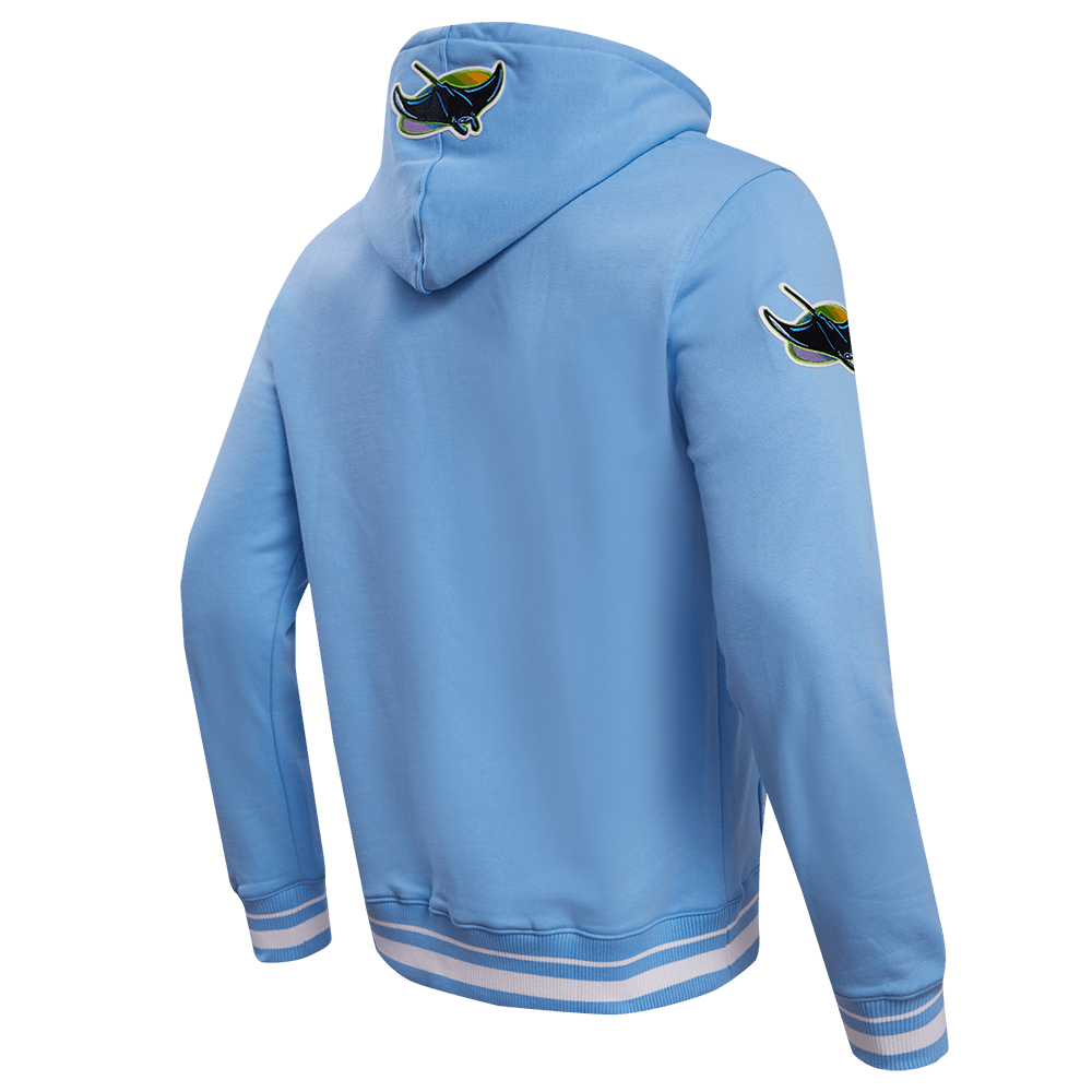 MLB TAMPA DEVIL RAYS RETRO CLASSIC MEN'S PULLOVER HOODIE (UNIVERSITY BLUE)