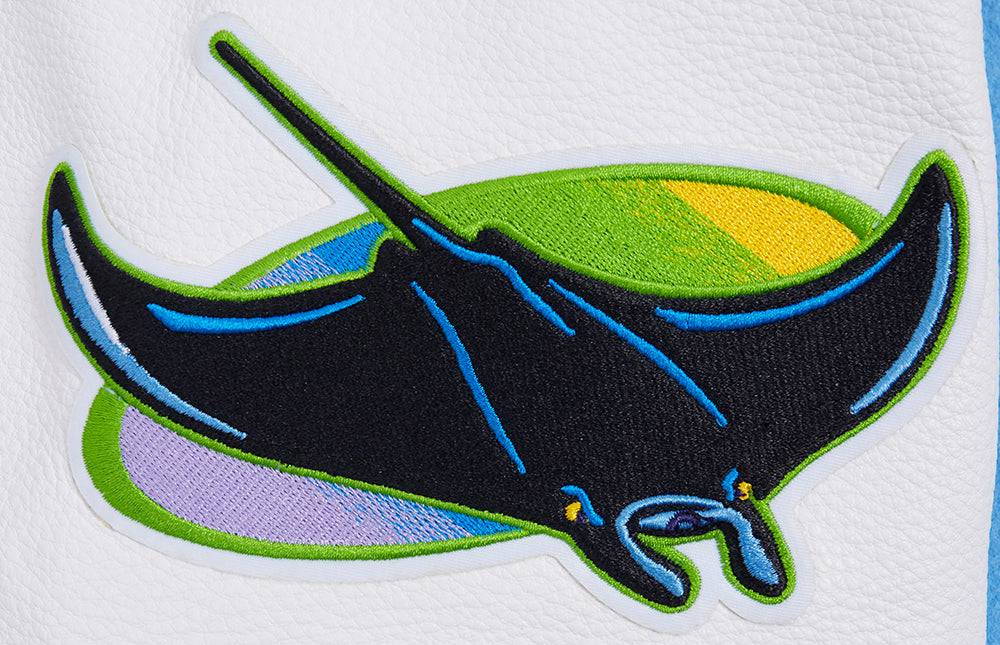 MLB TAMPA BAY RAYS SCRIPT TAIL MEN'S RIB WOOL VARSITY (UNIVERSITY BLUE/WHITE)