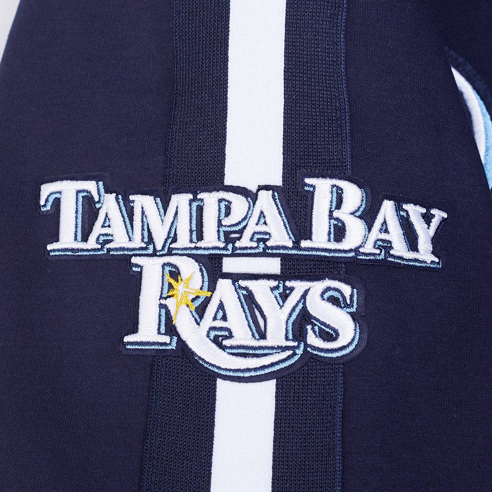 MLB TAMPA BAY RAYS CURRENT LOGO PRO GAME DAY MEN'S DOUBLE KNIT JACKET (MIDNIGHT NAVY/WHITE)