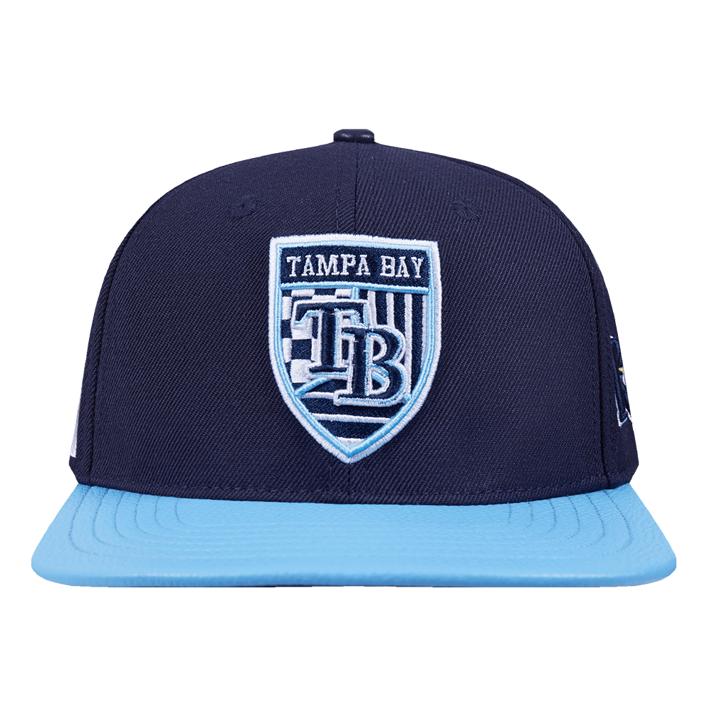 MLB TAMPA BAY RAYS FAST LANE STRAPBACK HAT (MIDNIGHT NAVY)