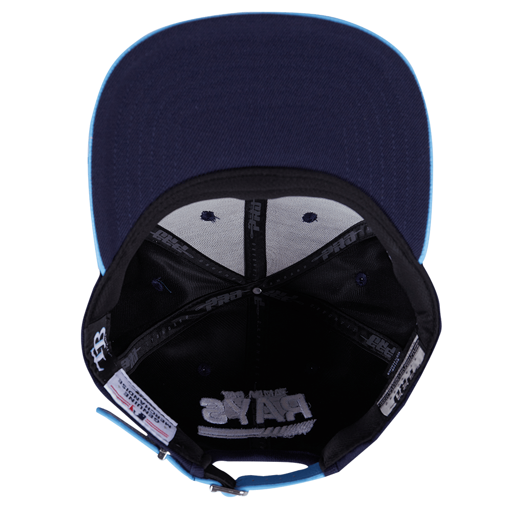 MLB TAMPA BAY RAYS FAST LANE STRAPBACK HAT (MIDNIGHT NAVY)