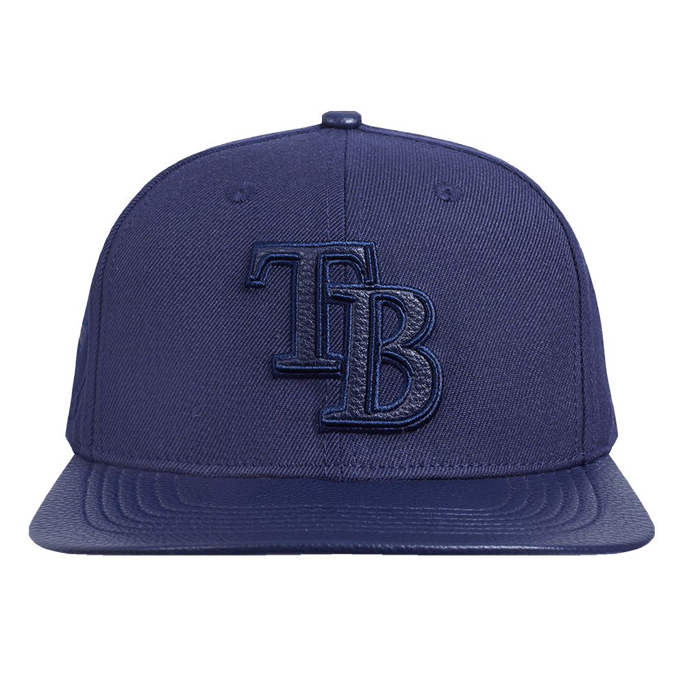 MLB TAMPA BAY RAYS TRIPLE TONAL PRIMARY LOGO STRAPBACK HAT (MIDNIGHT NAVY)