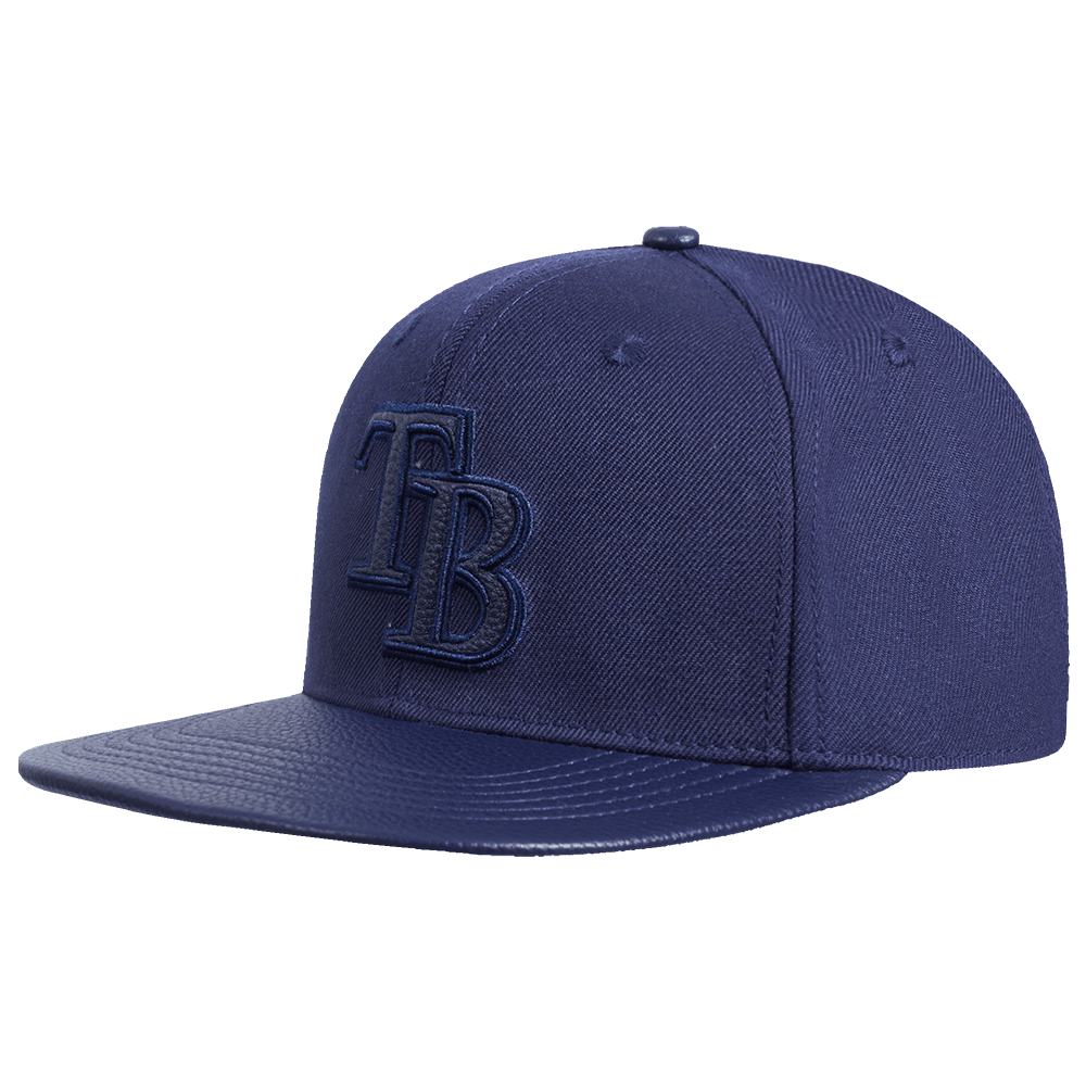 MLB TAMPA BAY RAYS TRIPLE TONAL PRIMARY LOGO STRAPBACK HAT (MIDNIGHT NAVY)