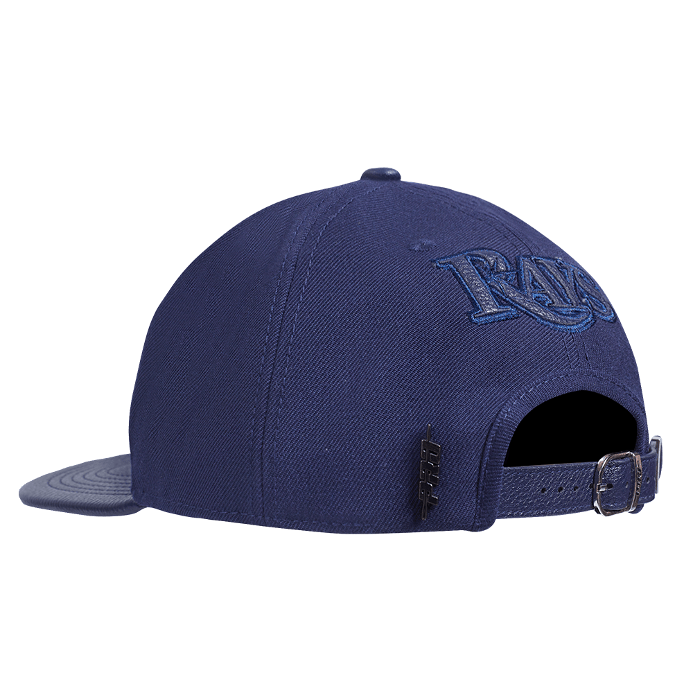MLB TAMPA BAY RAYS TRIPLE TONAL PRIMARY LOGO STRAPBACK HAT (MIDNIGHT NAVY)