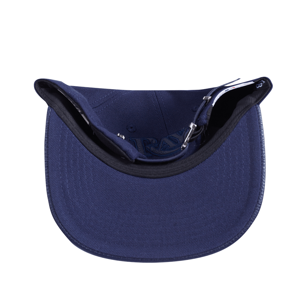 MLB TAMPA BAY RAYS TRIPLE TONAL PRIMARY LOGO STRAPBACK HAT (MIDNIGHT NAVY)