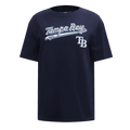 TOP BOYFRIEND DE MUJER MLB TAMPA BAY RAYS SCRIPT TAIL (AZUL MARINO NOCHE)