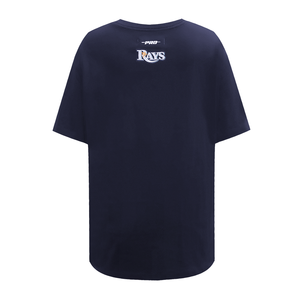 TOP BOYFRIEND DE MUJER MLB TAMPA BAY RAYS SCRIPT TAIL (AZUL MARINO NOCHE)