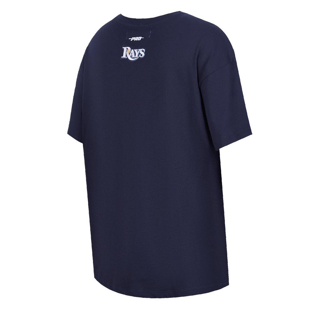 TOP BOYFRIEND DE MUJER MLB TAMPA BAY RAYS SCRIPT TAIL (AZUL MARINO NOCHE)