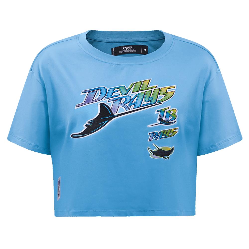 MLB TAMPA BAY RAYS RETRO CLASSIC WOMEN'S BOXY TOP (UNIVERSITY BLUE)