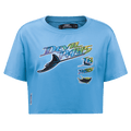 MLB TAMPA BAY RAYS RETRO CLASSIC WOMEN'S BOXY TOP (UNIVERSITY BLUE)