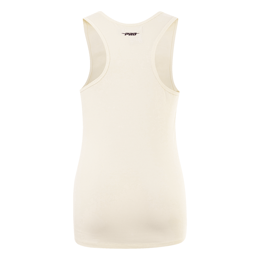 CAMISETA DEPORTIVA DE MUJER MLB TAMPA BAY RAYS TRIPLE TONAL DE CORTE RELAJADO CON ESPALDA DE NADADORA (BLANCO HUEVO)