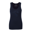 MLB TAMPA BAY RAYS TRIPLE TONAL RELAXED FIT WOMEN'S RACERBACK (MIDNIGHT NAVY)