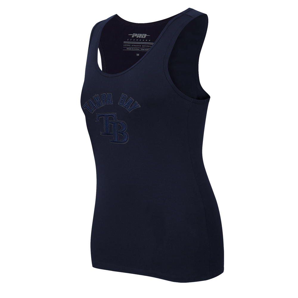 MLB TAMPA BAY RAYS TRIPLE TONAL RELAXED FIT WOMEN'S RACERBACK (MIDNIGHT NAVY)