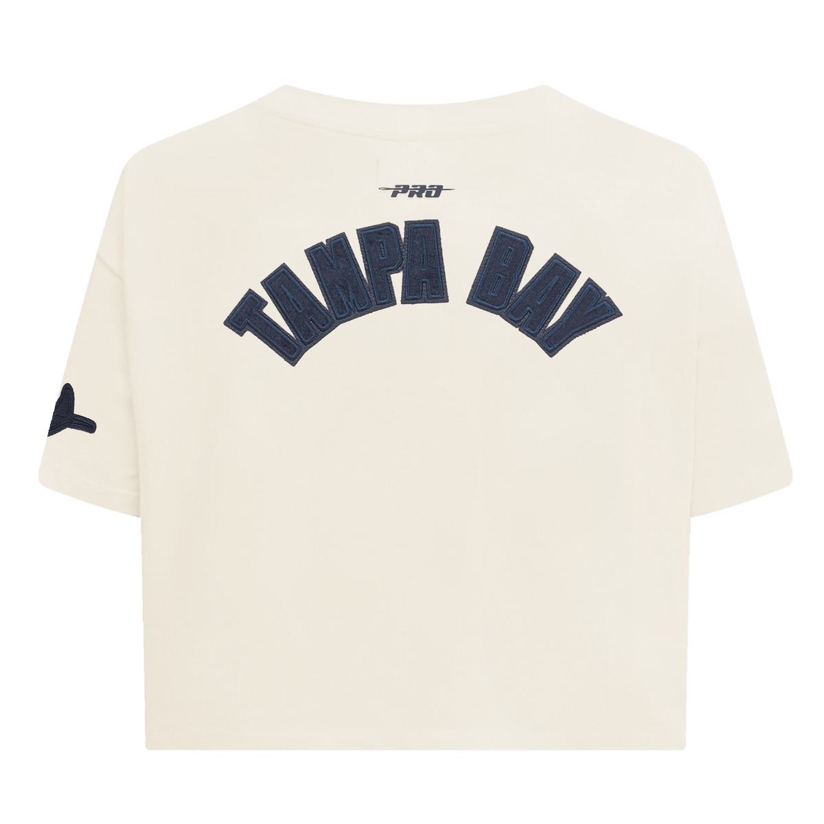 MLB TAMPA BAY RAYS TRIPLE TONAL SINGLE JERSEY BOXY WOMEN'S TEE (EGGSHELL)