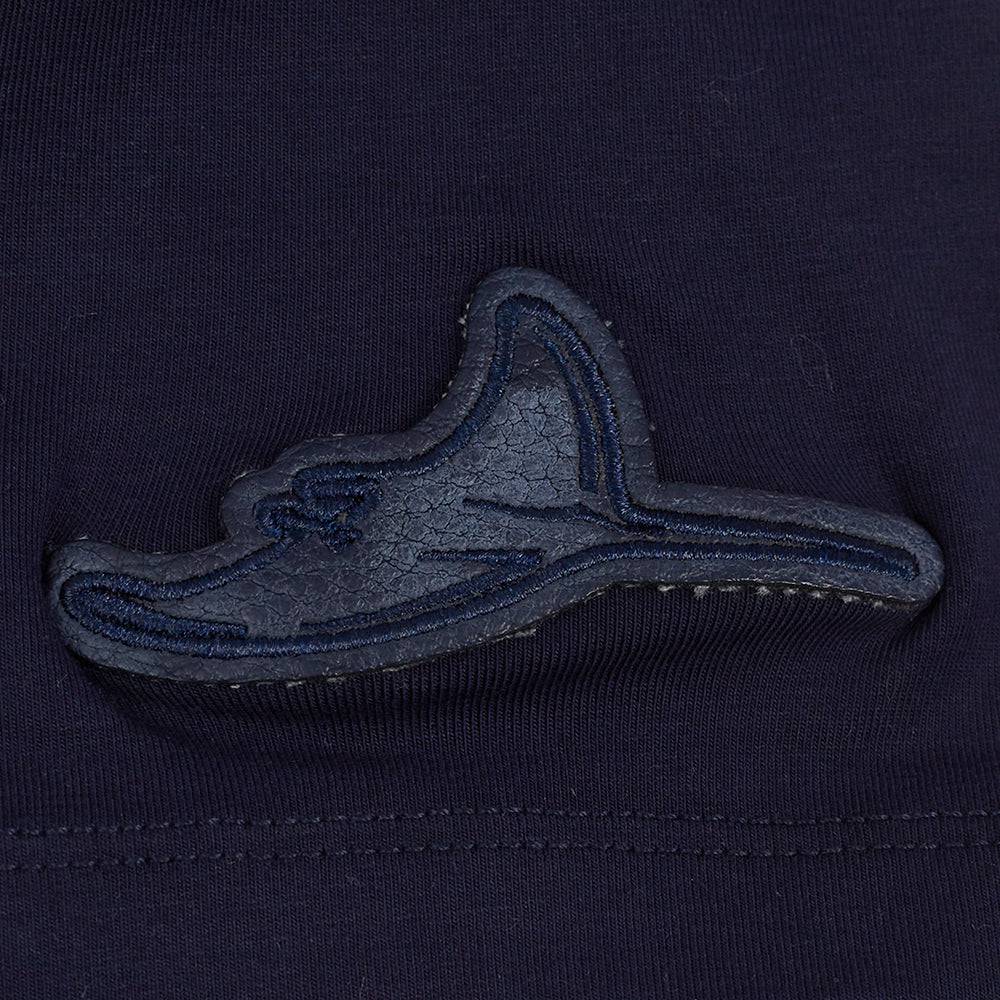 MLB TAMPA BAY RAYS TRIPLE TONAL SINGLE JERSEY BOXY WOMEN'S TEE (MIDNIGHT NAVY)