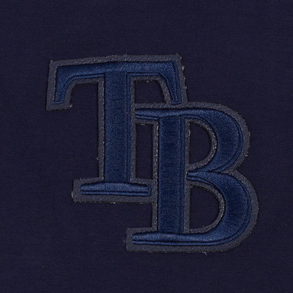 MLB TAMPA BAY RAYS TRIPLE TONAL SINGLE JERSEY BOXY WOMEN'S TEE (MIDNIGHT NAVY)