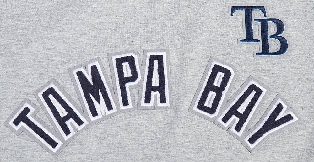 MLB TAMPA BAY RAYS CLASSIC SHORT SLEEVE WOMEN'S SINGLE JERSEY SLIM FIT TOP (HEATHER GREY)