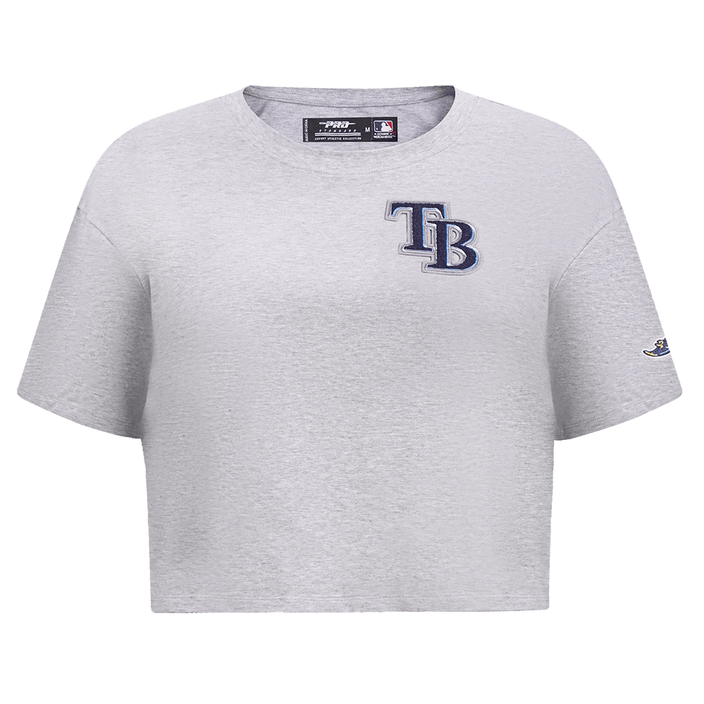 MLB TAMPA BAY RAYS CLASSIC WOMEN'S BOXY TOP (HEATHER GREY)