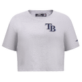 MLB TAMPA BAY RAYS CLASSIC WOMEN'S BOXY TOP (HEATHER GREY)
