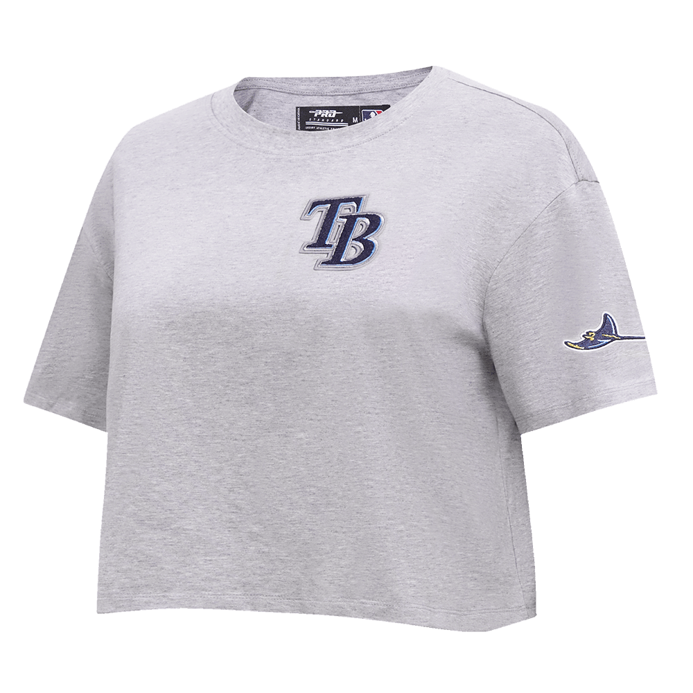 MLB TAMPA BAY RAYS CLASSIC WOMEN'S BOXY TOP (HEATHER GREY)