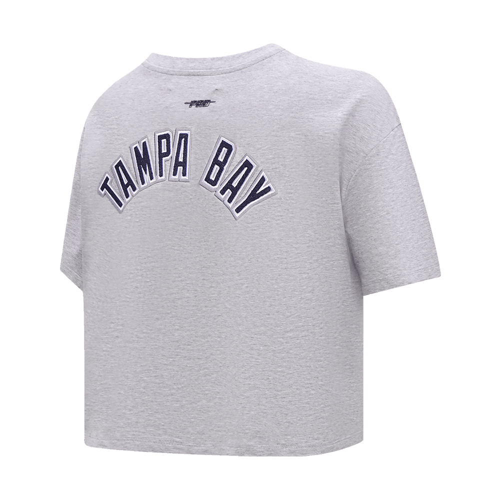 MLB TAMPA BAY RAYS CLASSIC WOMEN'S BOXY TOP (HEATHER GREY)