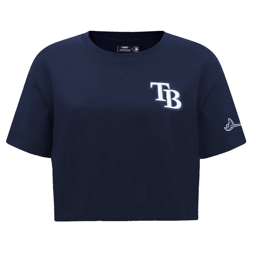 TOP CLÁSICO HOLGADO PARA MUJER MLB TAMPA BAY RAYS (AZUL MARINO NOCHE)