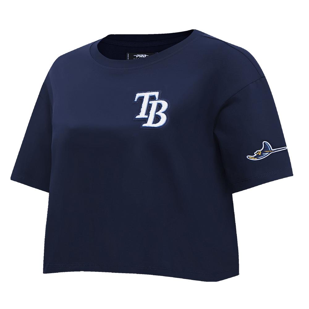 TOP CLÁSICO HOLGADO PARA MUJER MLB TAMPA BAY RAYS (AZUL MARINO NOCHE)