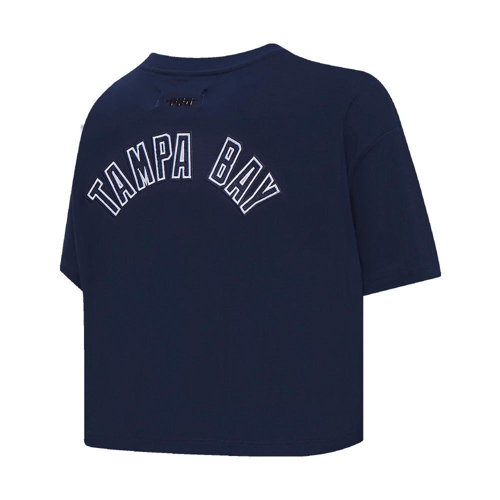TOP CLÁSICO HOLGADO PARA MUJER MLB TAMPA BAY RAYS (AZUL MARINO NOCHE)