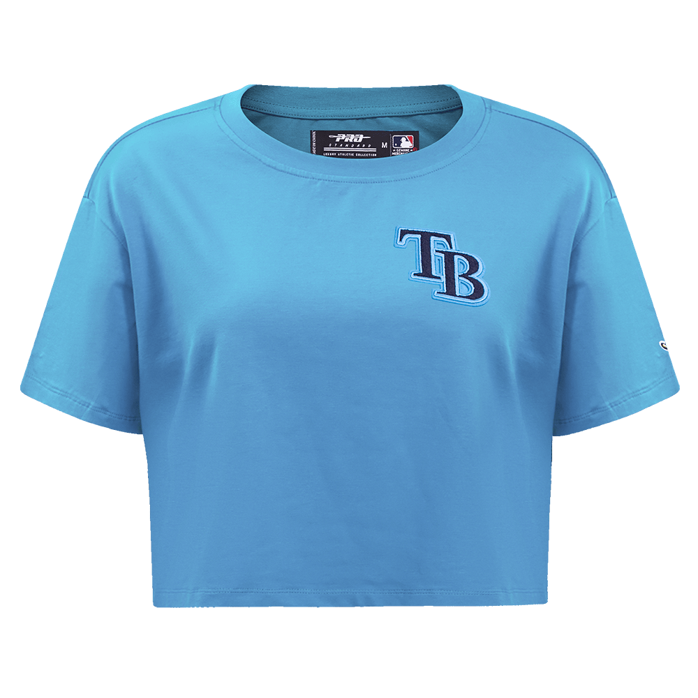 MLB TAMPA BAY RAYS CLASSIC WOMEN'S BOXY TOP (UNIVERSITY BLUE)