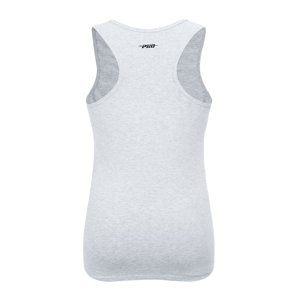 CAMISETA DEPORTIVA CLÁSICA PARA MUJER MLB TAMPA BAY RAYS DE CORTE HOLGADO Y ESPALDA DE ATLETA (GRIS MELANGE)