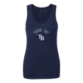 MLB TAMPA BAY RAYS CLASSIC WOMEN'S RELAXED FIT RACERBACK (MIDNIGHT NAVY)