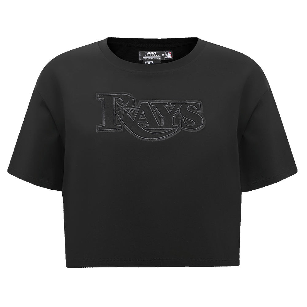 MLB TAMPA BAY RAYS NEUTRAL WOMEN'S BOXY TOP (BLACK)