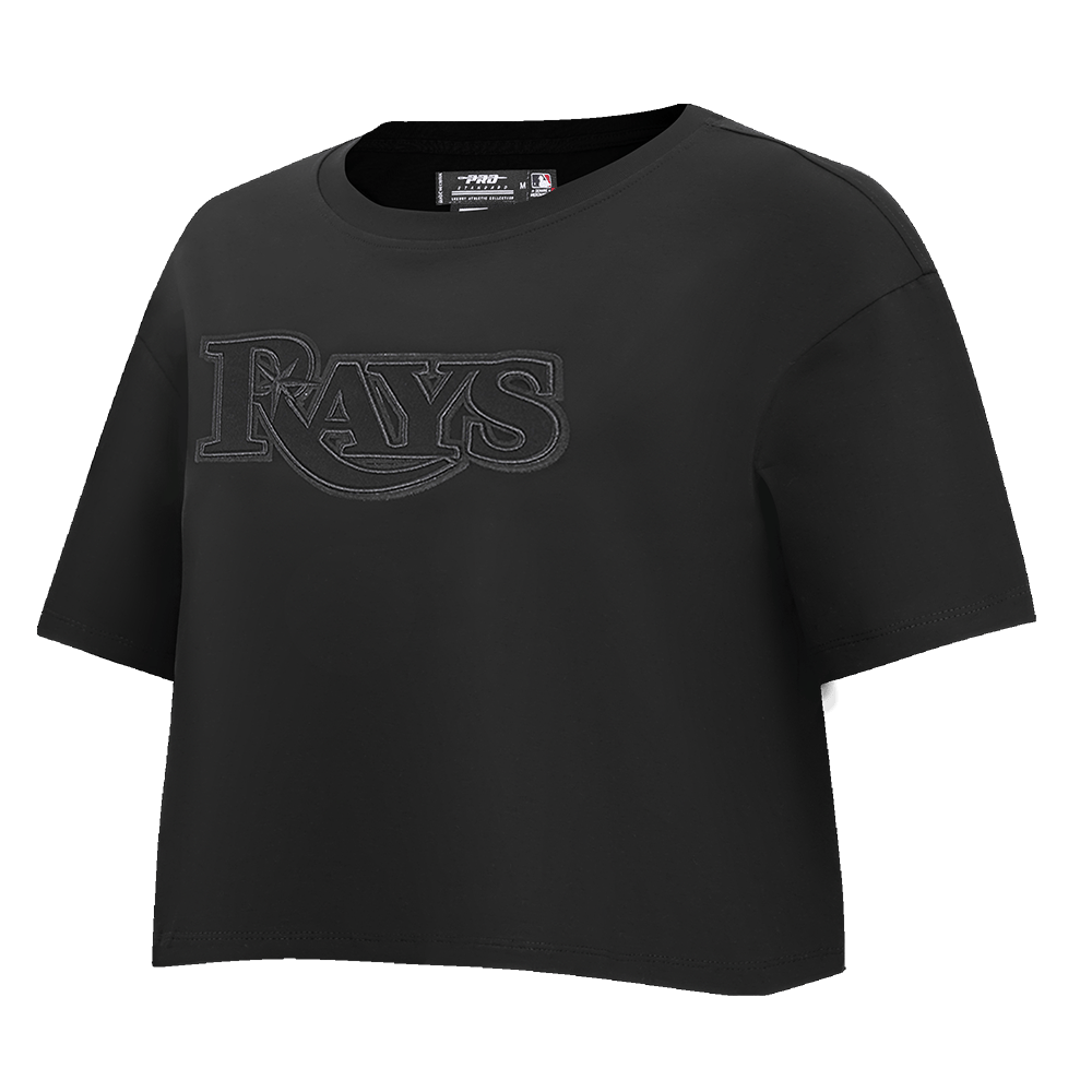 MLB TAMPA BAY RAYS NEUTRAL WOMEN'S BOXY TOP (BLACK)