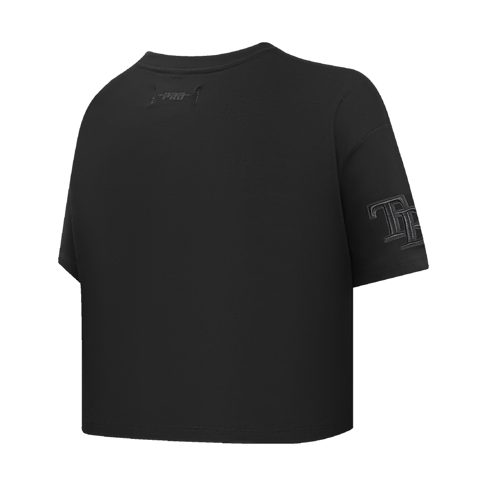 MLB TAMPA BAY RAYS NEUTRAL WOMEN'S BOXY TOP (BLACK)