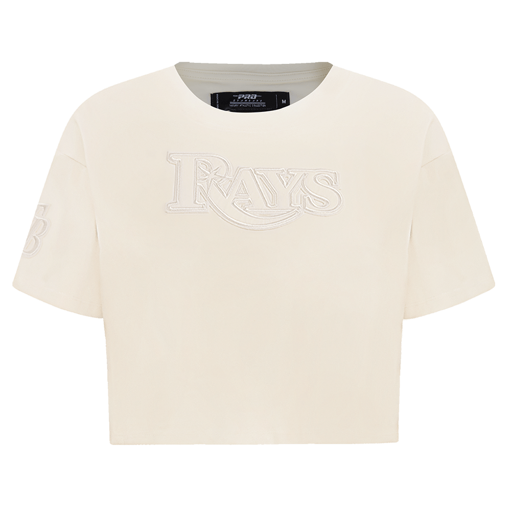 MLB TAMPA BAY RAYS NEUTRAL WOMEN'S BOXY TOP (EGGSHELL)