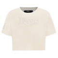 MLB TAMPA BAY RAYS NEUTRAL WOMEN'S BOXY TOP (EGGSHELL)