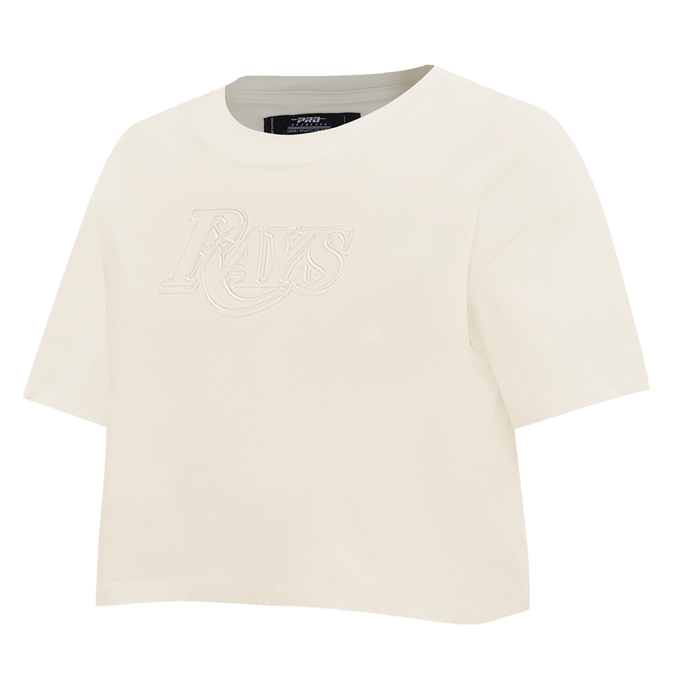 MLB TAMPA BAY RAYS NEUTRAL WOMEN'S BOXY TOP (EGGSHELL)