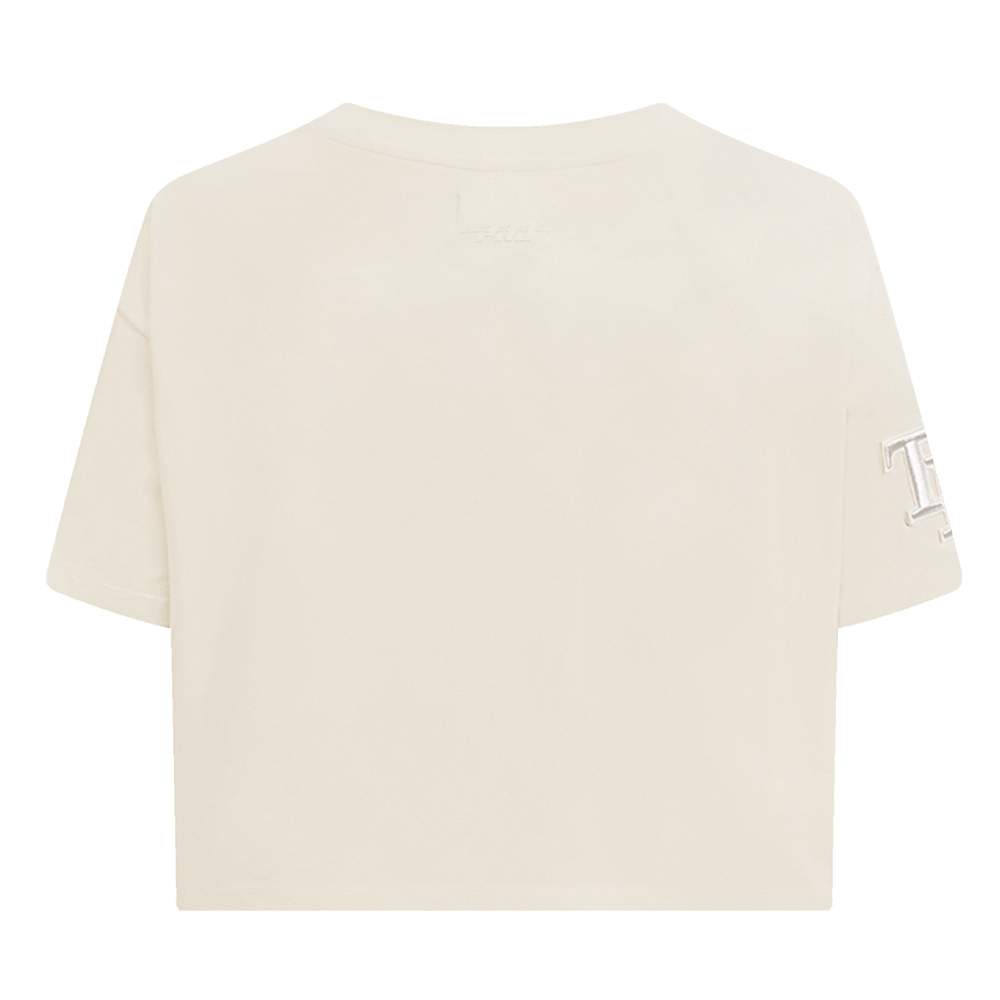 MLB TAMPA BAY RAYS NEUTRAL WOMEN'S BOXY TOP (EGGSHELL)