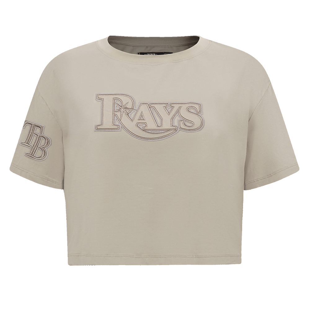 MLB TAMPA BAY RAYS NEUTRAL WOMEN'S BOXY TOP (TAUPE)